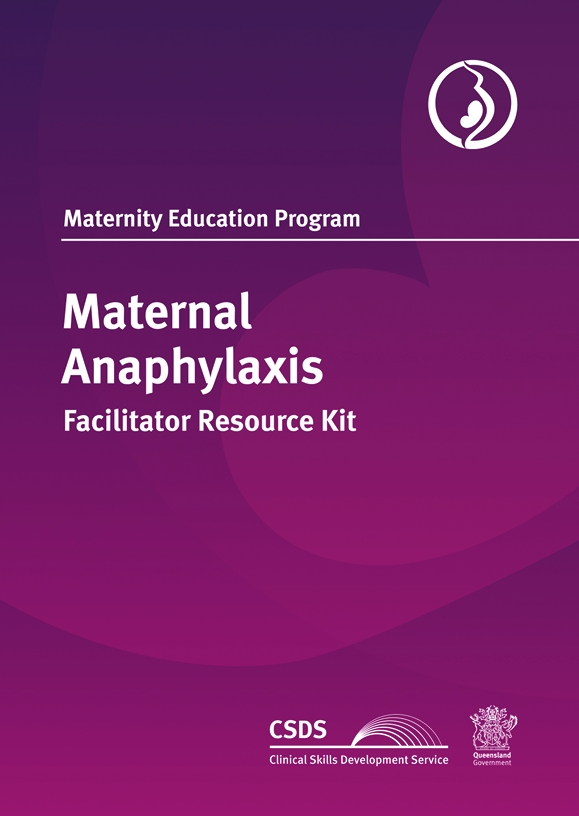 Front page of Maternal anaphylaxis resource kit document